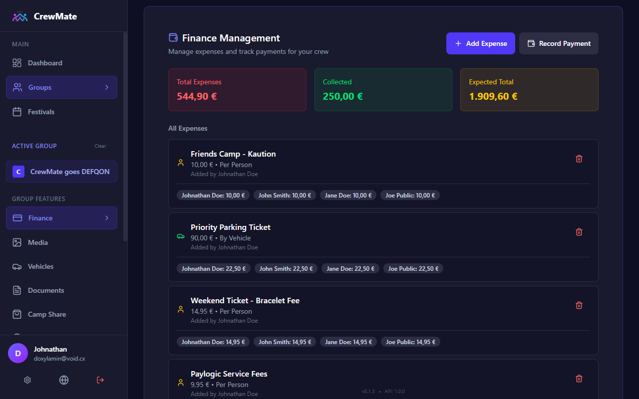 Finance - Payment Tracking